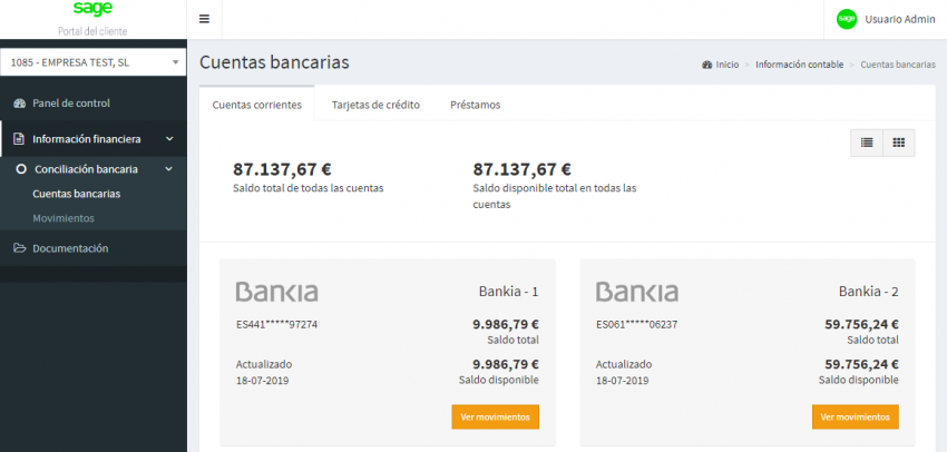 Ya es posible automatizar el proceso de la contabilización bancaria, ahorrando hasta un 90% del tiempo en la conciliación.

Gracias a Check-it hemos logrado descargar los movimientos bancarios de forma automática…